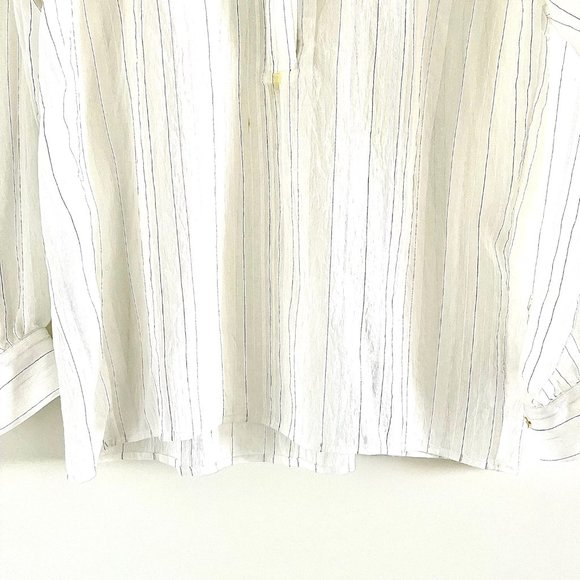Vince Drape Striped Pullover Blouse Size S - Picture 10 of 11